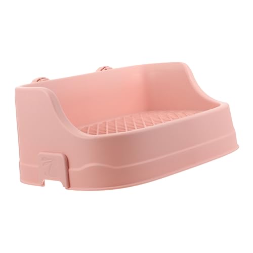 WOONEKY Kleintier Toilette für Kaninchen und Meerschweinchen Abnehmbares Quadratische Form Leicht zu Reinigen für Hamster und Kleine Haustiere von WOONEKY