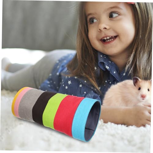 WOONEKY Kleintier Tunnel Bunt aus Canvas Vielseitig als Versteck und Spielplatz für Hamster Meerschweinchen Frettchen und Kaninchen Platzsparend und Langlebig WOONEKY Kleintier Tunnel Bunt aus Canvas Vielseitig als Versteck und Spielplatz für Hamster Meerschweinchen Frettchen und Kaninchen Platzsparend und Langlebig von WOONEKY