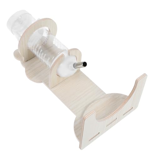 WOONEKY Kleintier Wasserflaschenhalter aus Holz für Hamster und Zwergkaninchen Stabiler Wasserspender mit Flasche für Haustier Zubehör und Moderne Käfiggestaltung WOONEKY Kleintier Wasserflaschenhalter aus Holz für Hamster und Zwergkaninchen Stabiler Wasserspender mit Flasche für Haustier Zubehör und Moderne Käfiggestaltung von WOONEKY