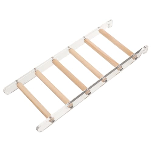 WOONEKY Kletterleiter Für Papageien, Vogel Kletterleiter, Spielzeug, Vogel Trittleiter, Papageienleiter, Spielzeug, Vogel Kletterleiter, Sittich Trittleiter, Papageien Holzleiter, Vogel von WOONEKY