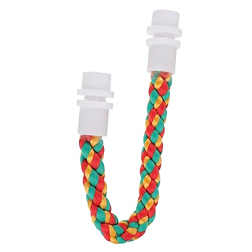 WOONEKY 50g Vogel Spielzeug Kletterseil Für Papageien Interessantes Und Dekoratives Zubehör Für Vögel Für Wellensittiche Und Nymphensittiche von WOONEKY