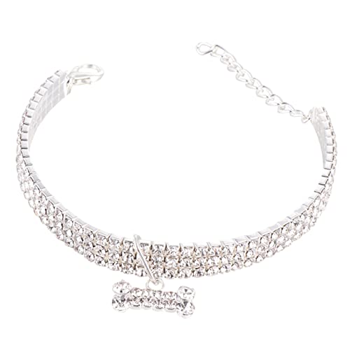 WOONEKY Luxuriöses Hundehalsband in Mini-Form Mit Kristallen Und Verstellbarer Schnalle Halskette Für Heimtierbedarf WOONEKY Luxuriöses Hundehalsband in Mini-Form Mit Kristallen Und Verstellbarer Schnalle Halskette Für Heimtierbedarf von WOONEKY
