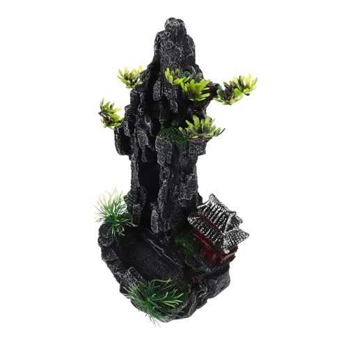 WOONEKY Künstliche Aquarium Berglandschaft Harz Dekoration Fischtank Ornament Langlebig Naturnahe Steinformation Vielseitig für Kleine und Große Aquarien Geeignet von WOONEKY