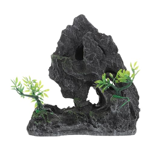 WOONEKY Künstliche Berglandschaft aus Resin Aquarium Dekoration für Fischbecken und für Badezimmer und Garten Multifunktionales Ornament mit Einzigartigem Design Hochwertige Langlebige von WOONEKY