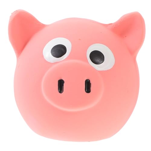 WOONEKY Haustierspielzeug quietschendes Kauspielzeug mit Schweinekopf Hundespielzeug zum Spielen ideal für aktive Hunde lustiges Kauspielzeug für Haustiere WOONEKY Haustierspielzeug quietschendes Kauspielzeug mit Schweinekopf Hundespielzeug zum Spielen ideal für aktive Hunde lustiges Kauspielzeug für Haustiere von WOONEKY