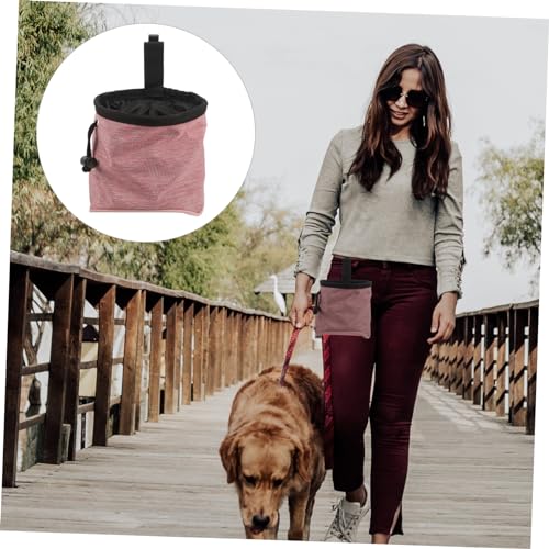WOONEKY Leckerlitasche für Hunde Bauch Trainingsbeutel aus Robustem Oxford mit Hüftgurt Verstellbar Praktische Seitentasche für Schlüssel und Kleingeld für Outdoor und Wanderungen von WOONEKY