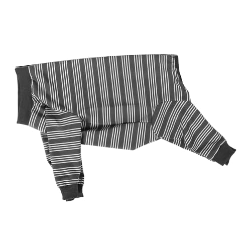WOONEKY Hundeweste Für Kleine Hunde Atmungsaktiver Hundekleidung Für Graues Design Vollständige Bauchabdeckung Reduzierung Von Haaren Vielseitig Für Innen Und Außengebrauch von WOONEKY