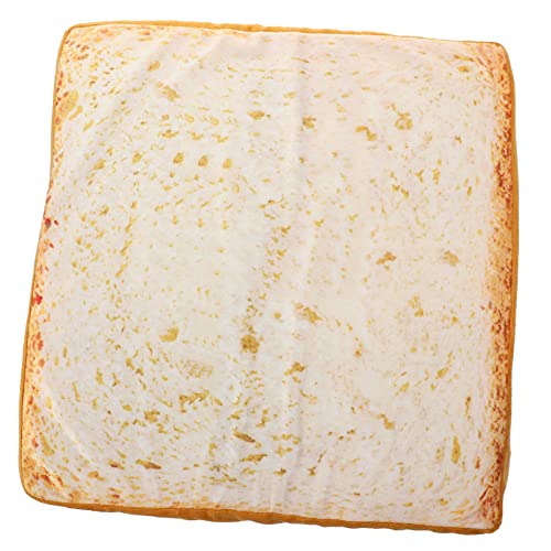 WOONEKY Lustiges Toastbrot Kissen Abnehmbares Waschbares Plüsch Katzen und Hundekissen Weiche Warme Haustiermatte für Sofa Auto und Winter Komfortables Sitz und Schlafkissen von WOONEKY