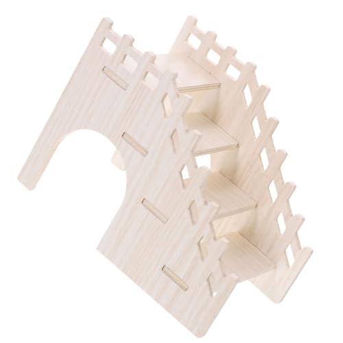 WOONEKY Sicherheitsleiter-Spielzeug Aus Holz Für Hamster Meerschweinchen Käfigleiter Für Kleintiere Laufstall-zubehör von WOONEKY