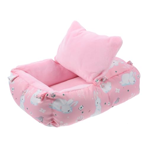 WOONEKY Meerschweinchen Schlafnest Dicke Warme Kuschelhöhle für Kleine Haustiere für Winter Sicheres und Gemütliches Bett für Mäuse und Igel Vielseitig Nutzbar von WOONEKY