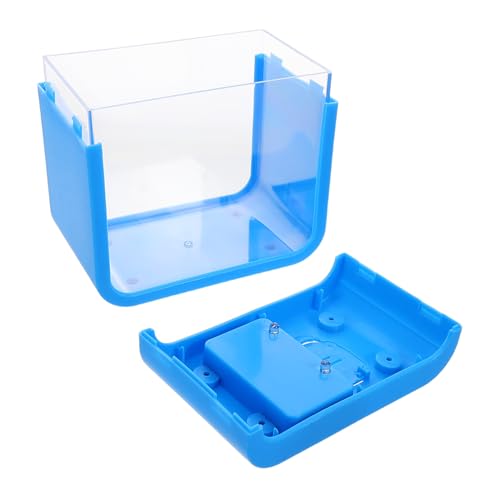 WOONEKY Mini Aquarium mit Licht Kompaktes Desktop Fischbecken für Betta Fische und Quallen Dekorativer Aquarienbehälter für Büro und Zuhause Leicht zu Reinigen und Pflegen von WOONEKY