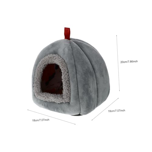 WOONEKY Mini Hamster Nest Kleintierbett Warmes Haustiernest Kleintier Schlafhaus für Hamster Meerschweinchen und Igel Leichtes Platzsparendes Kuschelnest für Winter und Zufällige Farbe von WOONEKY
