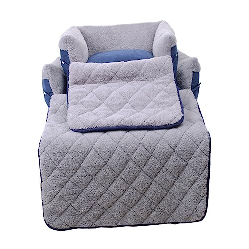 WOONEKY Multifunktionales Klapphundesofa Bett für Kleine bis Mittelgroße Hunde Bequeme und Waschbare Hundehütte Blau für Drinnen und Draußen als Decke oder Sofa für Haustiere WOONEKY Multifunktionales Klapphundesofa Bett für Kleine bis Mittelgroße Hunde Bequeme und Waschbare Hundehütte Blau für Drinnen und Draußen als Decke oder Sofa für Haustiere von WOONEKY
