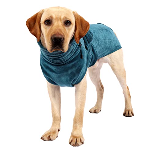 WOONEKY Bademantel für Hunde stilvoll und warm saugstarkes Material Haustier-Bademantel für Hunde Größe XL Hunde-Pyjama von WOONEKY