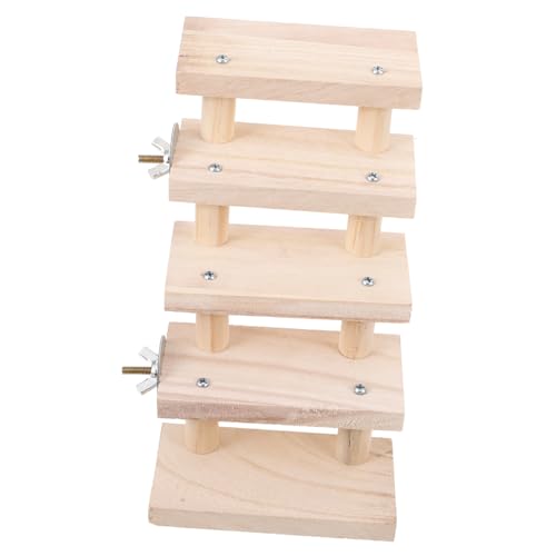 WOONEKY Natürliche Holzleiter für Hamster und Kleintiere Sichere Glatte Oberfläche Einfach zu Reinigen Vielseitiges Kletterspielzeug für Meerschweinchen Kaninchen und Chinchillas WOONEKY Natürliche Holzleiter für Hamster und Kleintiere Sichere Glatte Oberfläche Einfach zu Reinigen Vielseitiges Kletterspielzeug für Meerschweinchen Kaninchen und Chinchillas von WOONEKY
