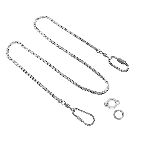 WOONEKY Papagei Zubehör Metall Knöchel Kette Vogel Fuß Kette Off Fußkettchen für Ziervögel Edelstahl WOONEKY Papagei Zubehör Metall Knöchel Kette Vogel Fuß Kette Off Fußkettchen für Ziervögel Edelstahl von WOONEKY
