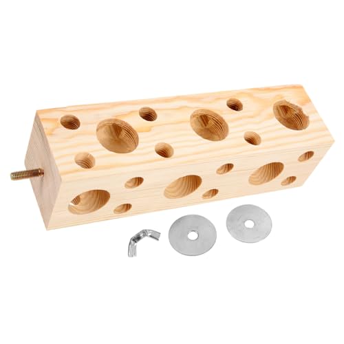 WOONEKY Papagei Kauspielzeug Holzblock Futtersuche Spielzeug Vogel Sitzstange Ständer für Nymphensittich Spielzeug Vogelkäfig Zubehör WOONEKY Papagei Kauspielzeug Holzblock Futtersuche Spielzeug Vogel Sitzstange Ständer für Nymphensittich Spielzeug Vogelkäfig Zubehör von WOONEKY