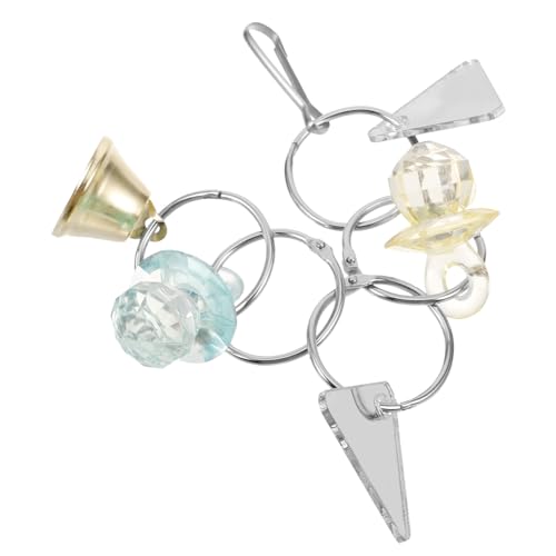 WOONEKY Cage Bird Mirror Spielzeug Für Papageien Hängendes Accessoire Mit Glocke Für Nymphensittiche Und Andere Vögel Fördert Mentale Und Verhindert Langeweile von WOONEKY