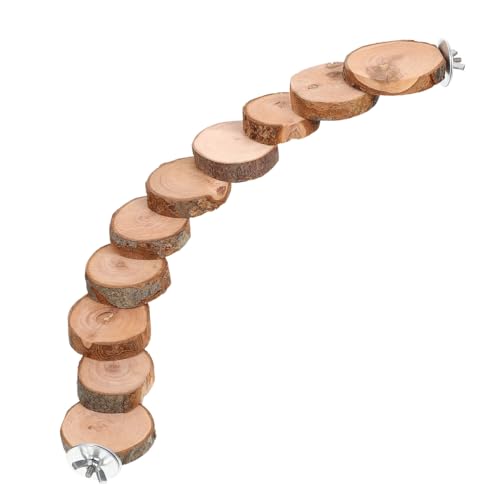 WOONEKY Papagei Leiter Klettern Spielzeug Holz Vogel Sitzstange Unterhaltsam für Papageien Aras Ziervögel WOONEKY Papagei Leiter Klettern Spielzeug Holz Vogel Sitzstange Unterhaltsam für Papageien Aras Ziervögel von WOONEKY