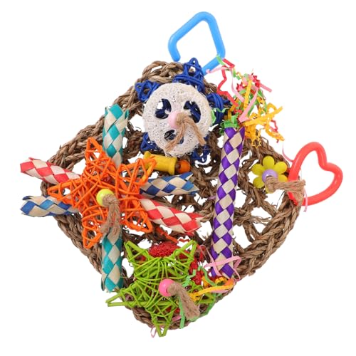 WOONEKY Papageienspielzeug, Vogel Hängespielzeug, Natürliches Vogelspielzeug, Haustierspielzeug, Papageienbedarf, Hängendes Sittichspielzeug, Papageienkäfig, Vogelspielzeug, Haustier WOONEKY Papageienspielzeug, Vogel Hängespielzeug, Natürliches Vogelspielzeug, Haustierspielzeug, Papageienbedarf, Hängendes Sittichspielzeug, Papageienkäfig, Vogelspielzeug, Haustier von WOONEKY