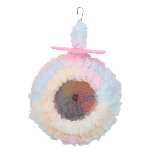 WOONEKY Parakeet Nest Hängematte Warmes Plüsch Vogelbett für Sittiche Gemütlicher Nistplatz für Käfige Bunte Vogelhängematte für Winter Waschbar und Pflegeleicht WOONEKY Parakeet Nest Hängematte Warmes Plüsch Vogelbett für Sittiche Gemütlicher Nistplatz für Käfige Bunte Vogelhängematte für Winter Waschbar und Pflegeleicht von WOONEKY