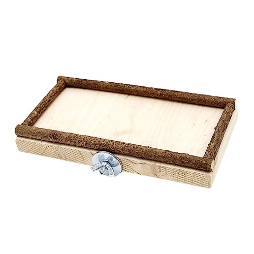 WOONEKY Holz Papageien Springen Brett Spielzeug Fütterung Box Für Vögel Bewegung Sprungkraft Koordination Nymphensittiche Sittiche Kleinvögel von WOONEKY
