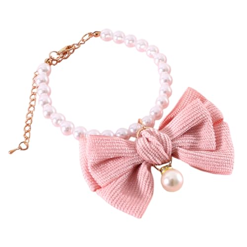 WOONEKY Elegantes Halsband Dekorative Katzenhalskette Tragbares Welpenhalsband Stilvolle Schleife Für Feiertagsanlässe von WOONEKY