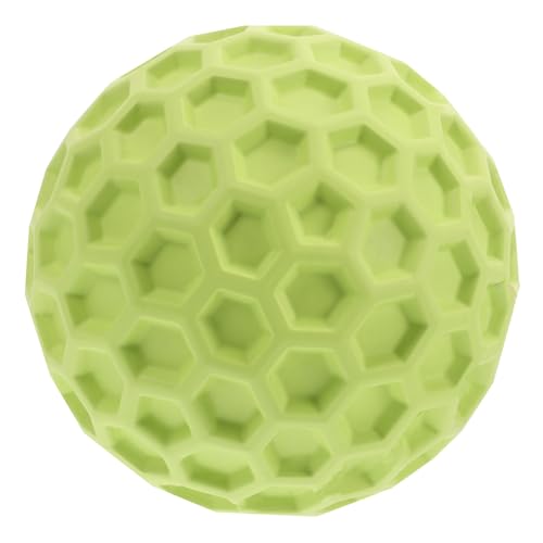 WOONEKY Pet Ball für Hunde Interaktiver Quietschball aus Widerstandsfähigem für Apportierspiele und Zahnreinigung Großes Grünes Design für von WOONEKY