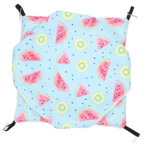 WOONEKY Chinchilla Hammock Für Kleine Haustiere Doppellagige Warme Hängematte Für Hamster Nagetiere Und Andere Kleine Tiere Hochwertigem Geruchlosem Material Für Winter von WOONEKY