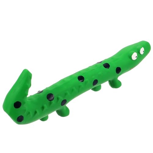 WOONEKY Portable Kautier für Hunde Lustiges Echsen Förmiges Interaktives Molar für Kleine Hunde Beissfest und Farbenfroh Fördert Zahnhygiene und Spielspaß von WOONEKY