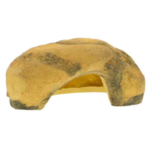 WOONEKY Praktische Reptilienhöhle aus Resin mit Sonnenplattform Versteck und Rampe für Schildkröten Eidechsen Kleine Schlangen und Andere Kleintiere im Terrarium WOONEKY Praktische Reptilienhöhle aus Resin mit Sonnenplattform Versteck und Rampe für Schildkröten Eidechsen Kleine Schlangen und Andere Kleintiere im Terrarium von WOONEKY