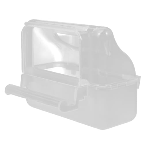 WOONEKY Praktischer Vogel-futterspender Mit Abdeckung Transparente Futterstation Für Papageien Sittiche Kanarienvögel Und Andere Für Wasser Und Futter in Käfigen WOONEKY Praktischer Vogel-futterspender Mit Abdeckung Transparente Futterstation Für Papageien Sittiche Kanarienvögel Und Andere Für Wasser Und Futter in Käfigen von WOONEKY
