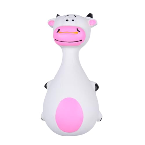 WOONEKY Hundespielzeug Aus Latex Quietschendes Molar-Spielzeug Für Hunde Cartoon Design Widerstandsfähig Und Langlebig Zur Beschäftigung Und Zahnpflege Weiß von WOONEKY