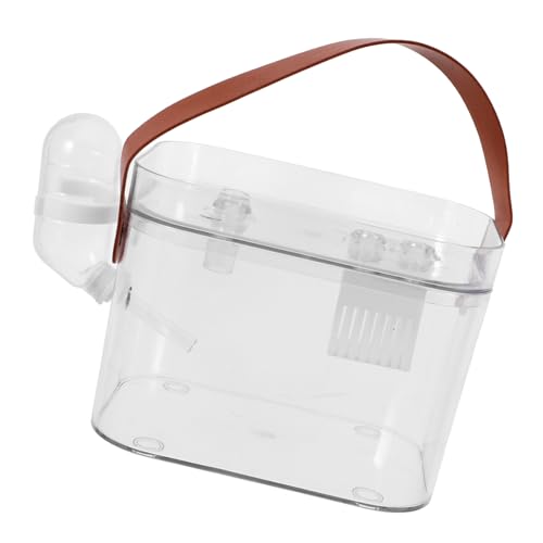 WOONEKY Reise Käfig für Hamster Tragbare Transportbox für Kleintiere mit Wasserflasche für Ausflüge und Tierarztbesuche Sicher und Gemütlich Leicht zu Reinigen mit Optimaler Belüftung WOONEKY Reise Käfig für Hamster Tragbare Transportbox für Kleintiere mit Wasserflasche für Ausflüge und Tierarztbesuche Sicher und Gemütlich Leicht zu Reinigen mit Optimaler Belüftung von WOONEKY