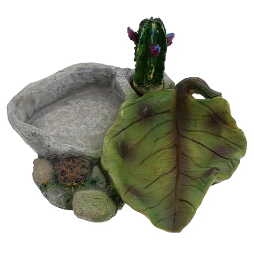 WOONEKY Schildkröten Wasserschale Reptilien Wassertrinkteller aus Kunstharz Futternapf für Eidechsen und Reptilien Dekorativer Wasserspender für Haustiere für Terrarien WOONEKY Schildkröten Wasserschale Reptilien Wassertrinkteller aus Kunstharz Futternapf für Eidechsen und Reptilien Dekorativer Wasserspender für Haustiere für Terrarien von WOONEKY