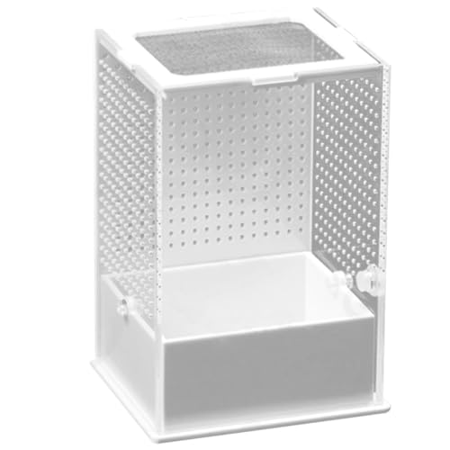 WOONEKY Reptilien Terrarium Box für Futter und Zucht Transparente Box für Schlangen Geckos Schnecken und mit Belüftungsöffnungen für Optimale Luftzirkulation WOONEKY Reptilien Terrarium Box für Futter und Zucht Transparente Box für Schlangen Geckos Schnecken und mit Belüftungsöffnungen für Optimale Luftzirkulation von WOONEKY