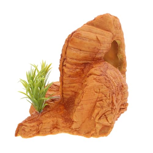 WOONEKY Reptilien Versteck aus Resin Dekorative Höhle für Aquarium und Terrarium Sicherer Rückzugsort für Fische Schildkröten und Leopardgecko Kletterfreundliches Versteck mit Natürlichem WOONEKY Reptilien Versteck aus Resin Dekorative Höhle für Aquarium und Terrarium Sicherer Rückzugsort für Fische Schildkröten und Leopardgecko Kletterfreundliches Versteck mit Natürlichem von WOONEKY