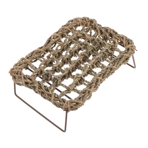 WOONEKY Reptilienhängematte aus Robustem Naturgras Rutschfestes Schlaf Ruhebrett für Bartagamen Vielseitige Terrarienzubehör Matte Langlebig und Stabil für Echsen und Kleine Reptilien WOONEKY Reptilienhängematte aus Robustem Naturgras Rutschfestes Schlaf Ruhebrett für Bartagamen Vielseitige Terrarienzubehör Matte Langlebig und Stabil für Echsen und Kleine Reptilien von WOONEKY