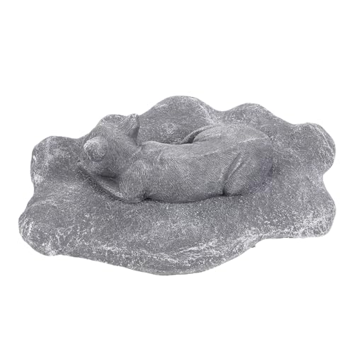 WOONEKY Resin Haustier Grabstein Langlebig Wetterfest Tiergrabstein Gedenkstein für Hund Katze Gartendeko Außen Natürliche Farbe Memorial Stele von WOONEKY
