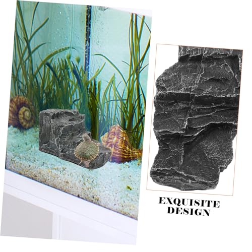 WOONEKY Resin Schildkrötenplattform Großes Terrarium Sonnige Terrasse mit Natürlicher Felsoptik Kletterrampe für Reptilien Aquarium Dekoration und Erholung WOONEKY Resin Schildkrötenplattform Großes Terrarium Sonnige Terrasse mit Natürlicher Felsoptik Kletterrampe für Reptilien Aquarium Dekoration und Erholung von WOONEKY