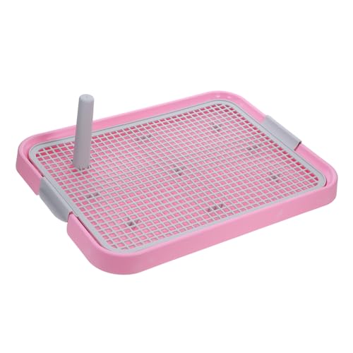 WOONEKY Robustes Hundetoiletten Tablett aus Vielseitiges Welpen Trainingsgitter mit Spritzschutz Geeignet für Kleine und Große Hunde Indoor Haustier Urinal und Katzenstreuhalter von WOONEKY