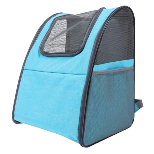 WOONEKY Faltbare Katzentragetasche Transporttasche Haustiertragetasche Hund Katze Belüfteter Rucksack von WOONEKY