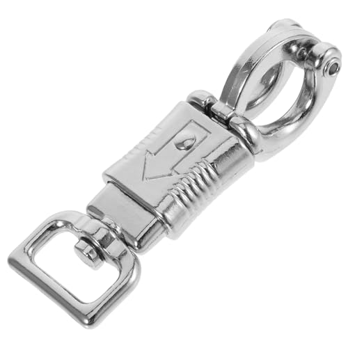WOONEKY Schnellverschluss Panikhaken aus Metall für Pferde mit Federbelastetem Drehgelenk Robuster Outdoor Seilclip für Reitausrüstung und Sattelhalter Zuverlässiges Zubehör für von WOONEKY