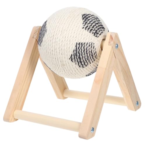 WOONEKY Sisal Kratzball für Katzen Kugelförmiges Kratzspielzeug Krallenpflege Indoor Aktives zum Schutz von Möbeln Kleine und Mittlere Katzen von WOONEKY