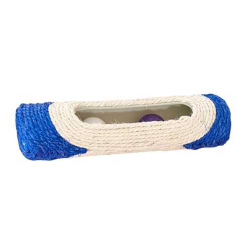 WOONEKY Sisal Kratzbrett Roller mit Buntem Kunststoffball Langlebiges Katzenspielzeug zur Selbstbeschäftigung Modisches Kratzbrett für Katzen als für Katzenliebhaber von WOONEKY