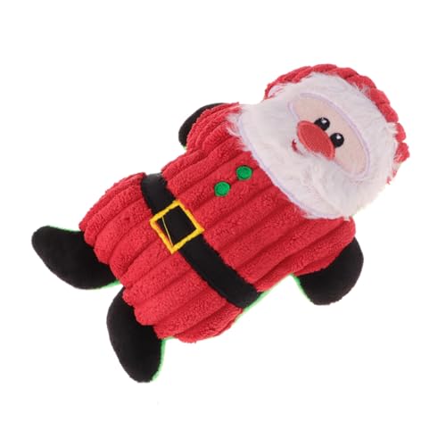 WOONEKY Hunde-Sound-Spielzeug Weihnachtsmann-Plüschspielzeug Haustier-Kauspielzeug für pädagogisches Spielen destruktives Verhalten verhindern WOONEKY Hunde-Sound-Spielzeug Weihnachtsmann-Plüschspielzeug Haustier-Kauspielzeug für pädagogisches Spielen destruktives Verhalten verhindern von WOONEKY