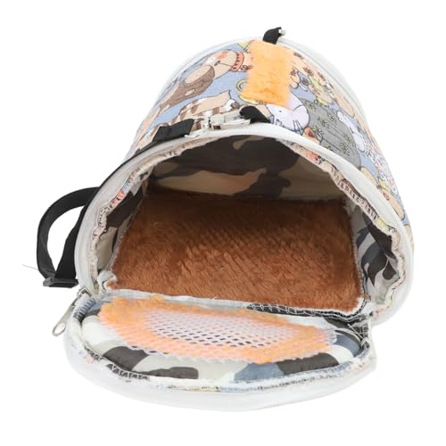 WOONEKY Tragbare Hamster Tragetasche mit Schultergurt Atmungsaktives Mesh Robustes Material Geeignet für Zwerghamster Meerschweinchen Chinchilla und Andere Kleintiere für Outdoor Reisen WOONEKY Tragbare Hamster Tragetasche mit Schultergurt Atmungsaktives Mesh Robustes Material Geeignet für Zwerghamster Meerschweinchen Chinchilla und Andere Kleintiere für Outdoor Reisen von WOONEKY