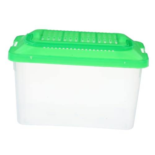 WOONEKY Tragbare Transparente Transportbox für Haustiere Leichter Kunststoffbehälter mit Griff Multifunktional als Aquarium Schildkrötengehege und Hamsterbox Einfach zu Reinigen und WOONEKY Tragbare Transparente Transportbox für Haustiere Leichter Kunststoffbehälter mit Griff Multifunktional als Aquarium Schildkrötengehege und Hamsterbox Einfach zu Reinigen und von WOONEKY