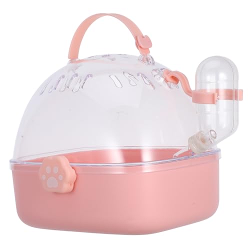 WOONEKY Tragbarer Hamsterkäfig aus Robustem Abs mit Wasserflasche Kompakt und Leicht als Transportbox für Mäuse Hamster und Kleine Haustiere Unterwegs und Reisen WOONEKY Tragbarer Hamsterkäfig aus Robustem Abs mit Wasserflasche Kompakt und Leicht als Transportbox für Mäuse Hamster und Kleine Haustiere Unterwegs und Reisen von WOONEKY