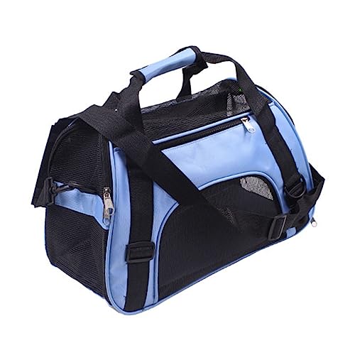 WOONEKY Tragbarer Haustier Rucksack Atmungsaktive Transporttasche mit Verstellbaren Gurten und Reißverschlüssen Faltbar für Hunde und Katzen für Reisen und Outdoor Aktivitäten Farbe Blau WOONEKY Tragbarer Haustier Rucksack Atmungsaktive Transporttasche mit Verstellbaren Gurten und Reißverschlüssen Faltbar für Hunde und Katzen für Reisen und Outdoor Aktivitäten Farbe Blau von WOONEKY